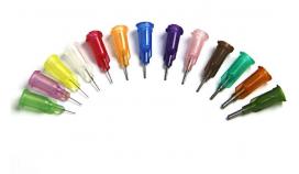 Plastic Supporter Accurate Dispensing Needles ,Stainless Steel Tip